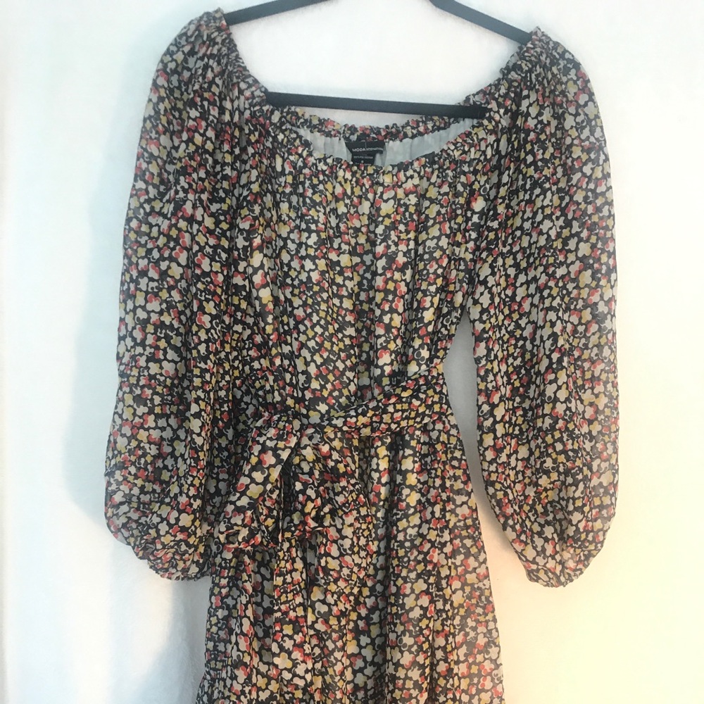 Off the shoulder mini dress